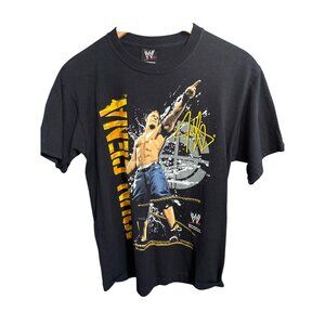 Vintage John Cena WWE Black Graphic T-Shirt Boys XL
